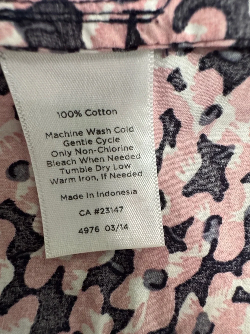 Talbots Women’s Petite Long Sleeve Pink Floral Button-Up Shirt Size 16WP - Picture 9 of 11